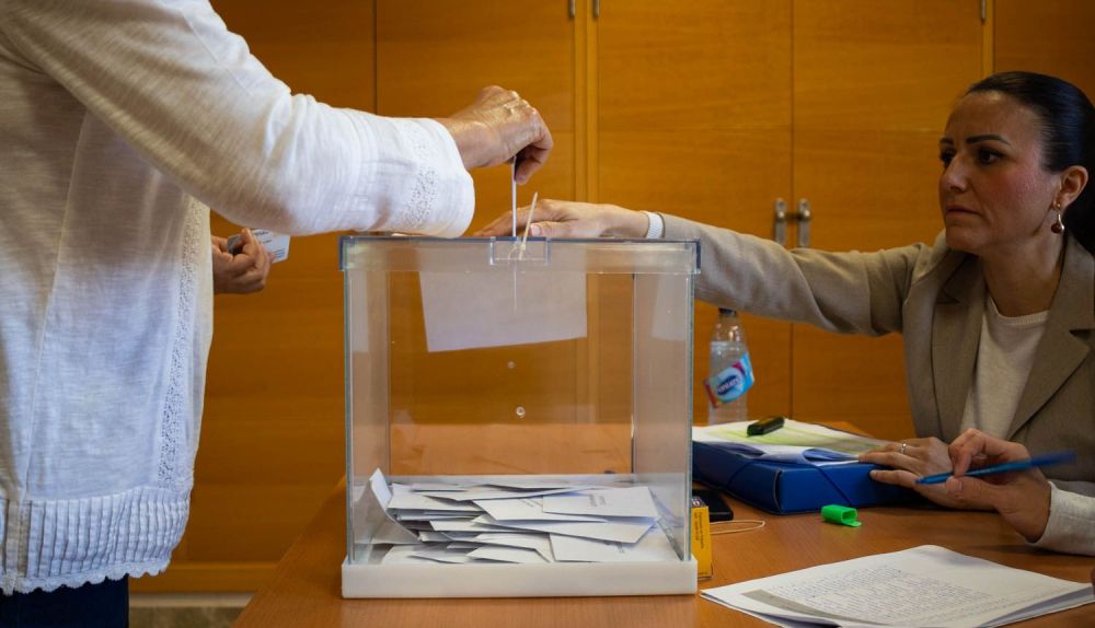 Mesa en Los Albarizones en las elecciones del Jerez rural.