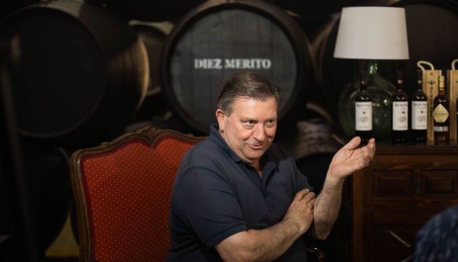 Gabriel Puerta, en un momento de la entrevista.