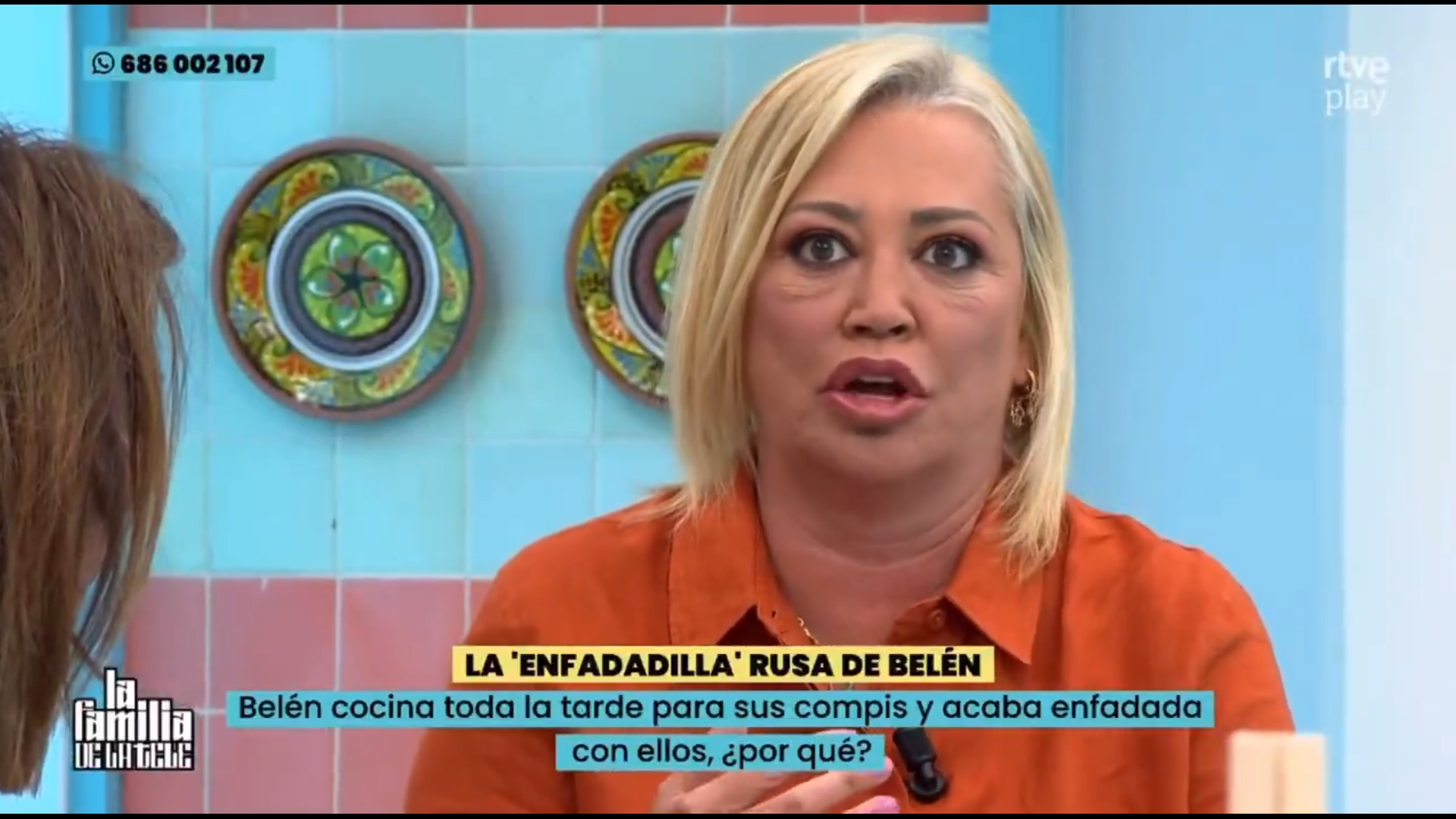 Belén Esteban, en el momento de anunciar su decisión.