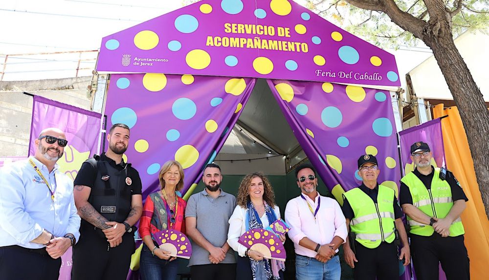 Todos los servicios del Punto Violeta en la Feria de Jerez.