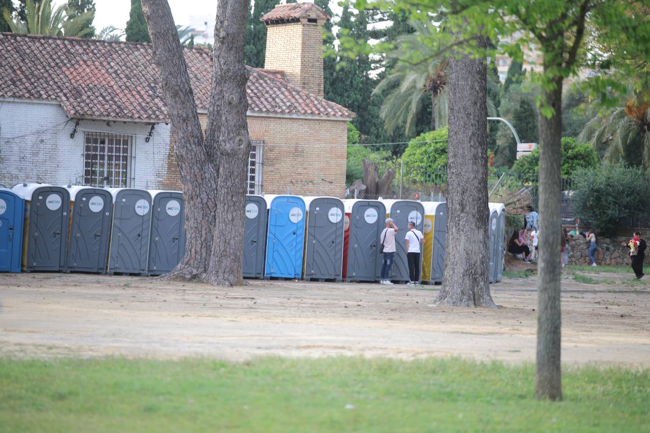 Un buen número de letrinas en la Feria del Caballo 2025.