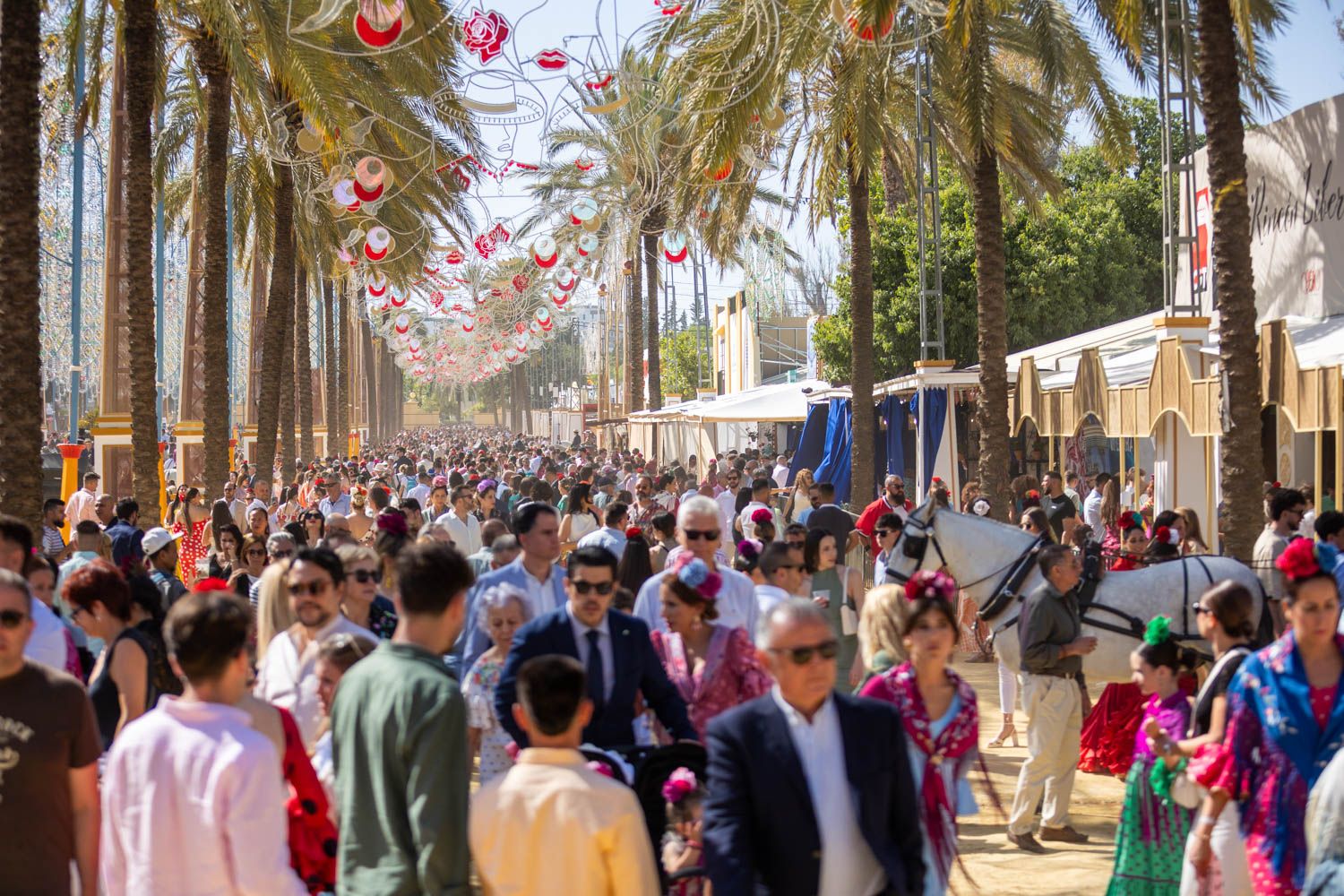 Domingo en la pasada Feria del Caballo de Jerez.