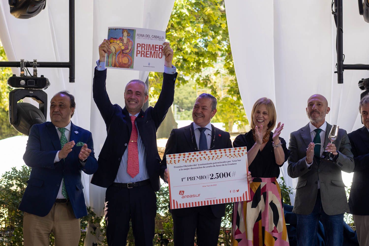 La celebración del primer premio.