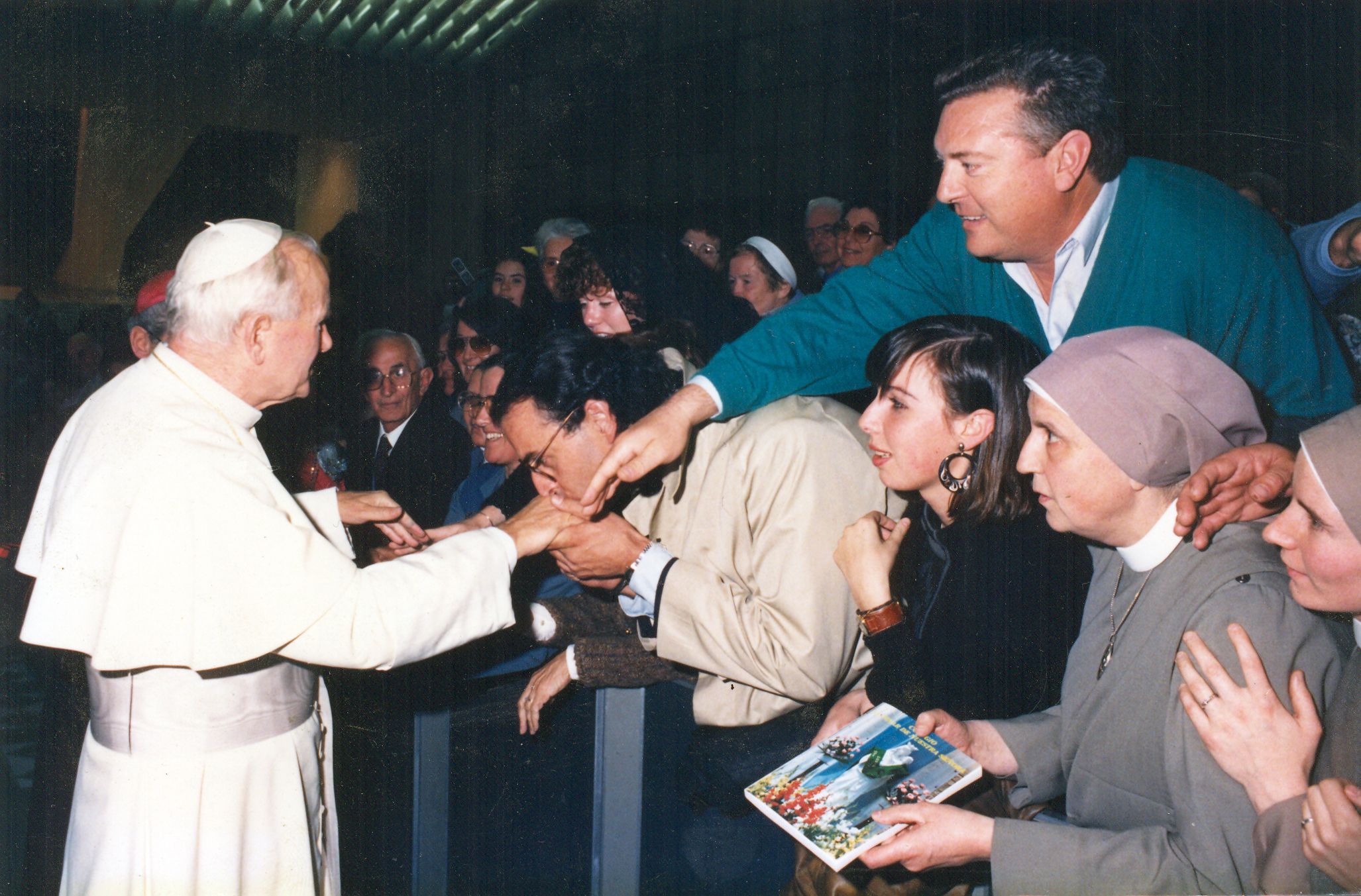Pepe Antonio González de Peña, durante una audiencia concedida por Su Santidad Juan Pablo II en el Vaticano.