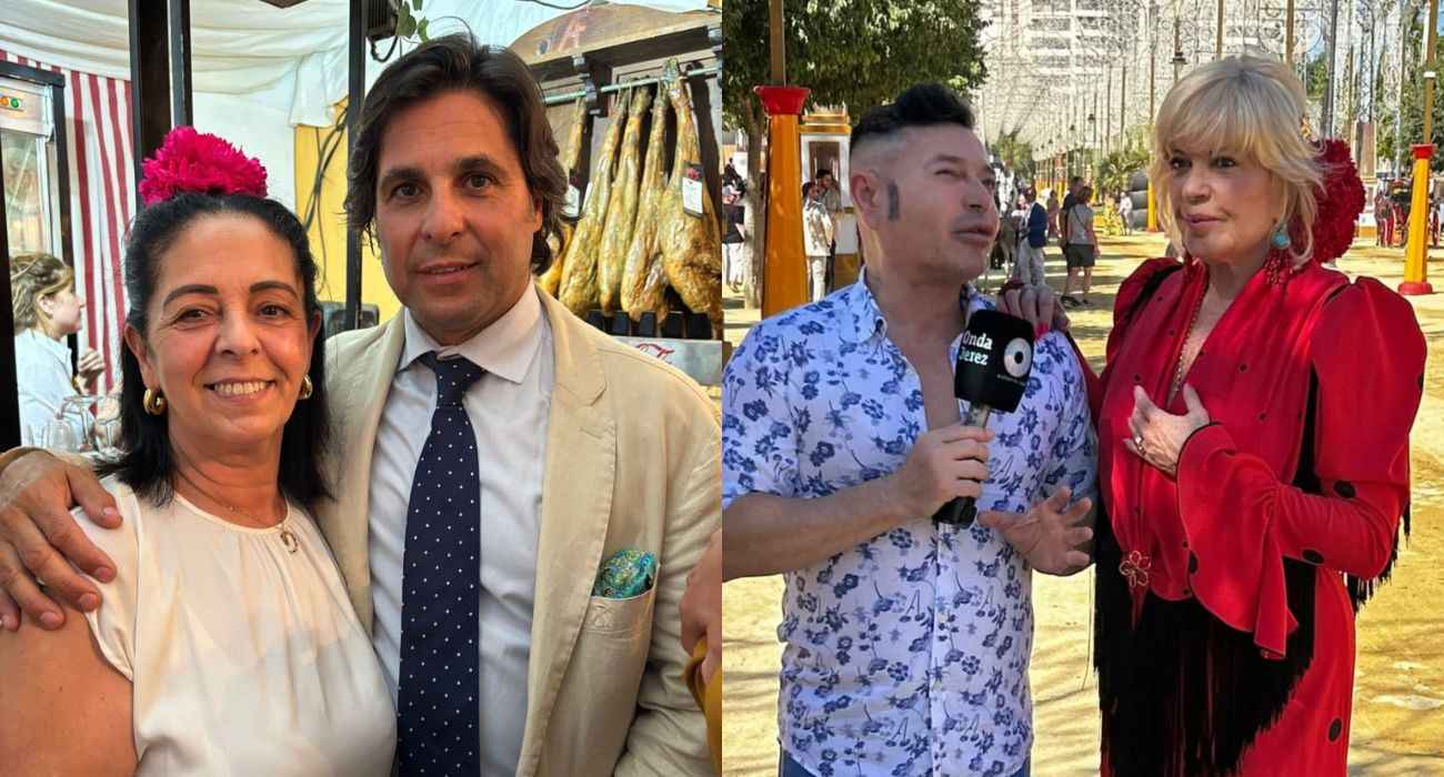 A la izquierda, Fran Rivera. A la derecha, Bárbara Rey junto a Rober Pazo.