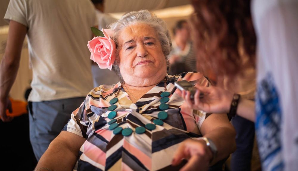 Esperanza, durante la entrevista.