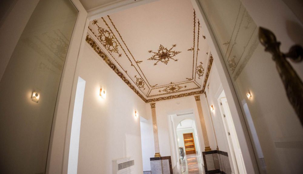 Una vista del interior del palacete.