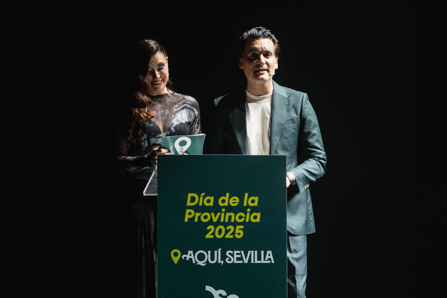 Rancio y Teresa Cruz, en un momento de la gala.