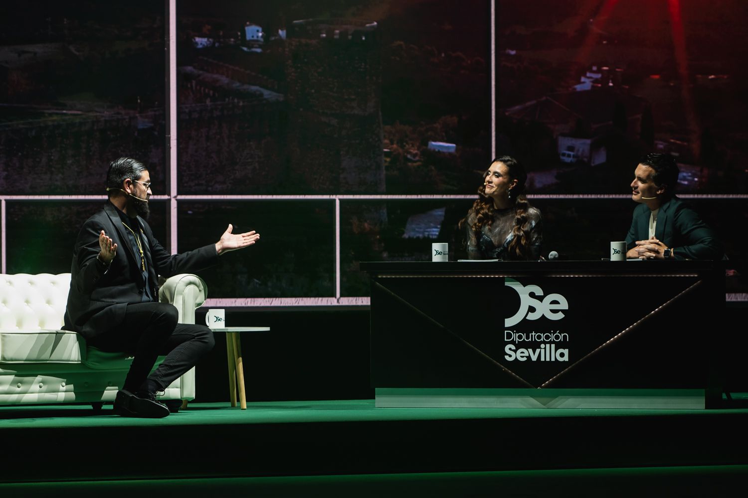 Un momento de la presencia de Sánchez.