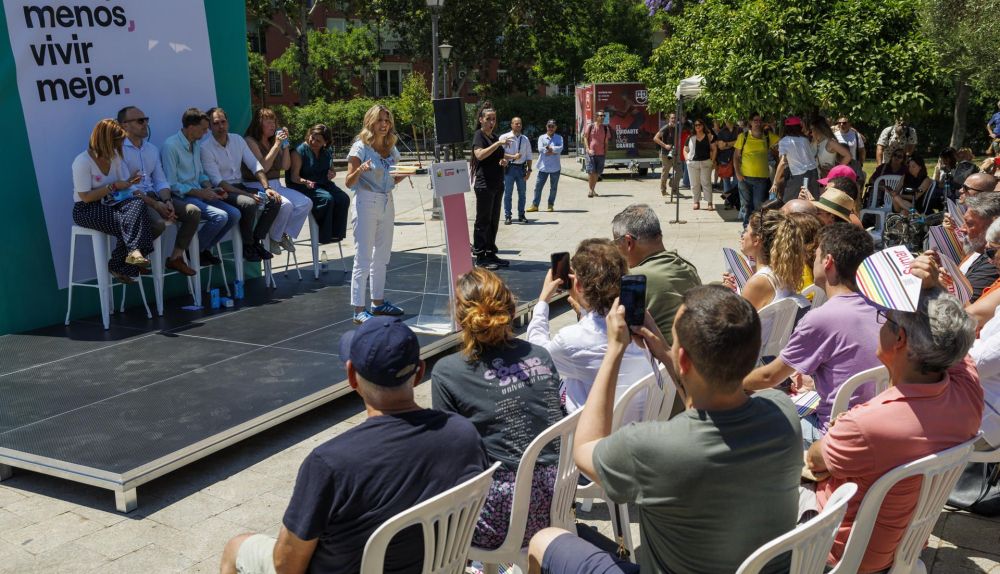 Yolanda Díaz y Maíllo, en un acto reciente en Sevilla.
