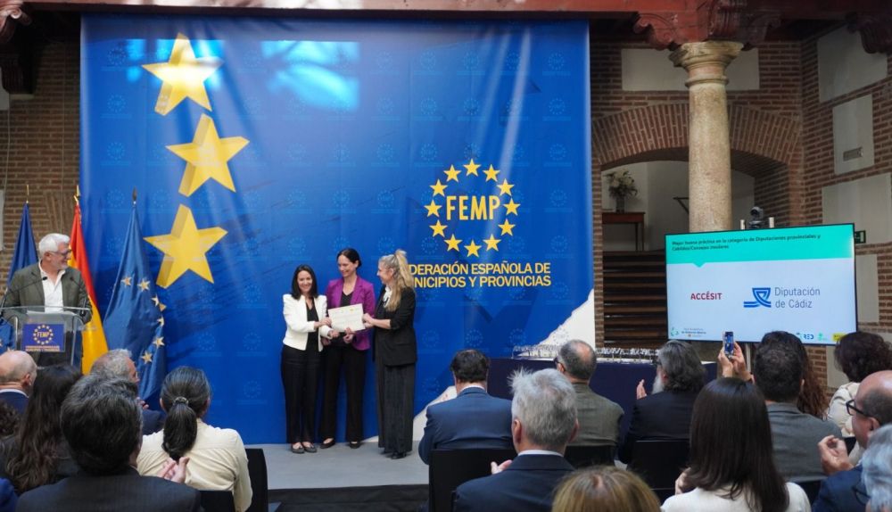 Recogida de los Premios Audaz a la transparencia local.