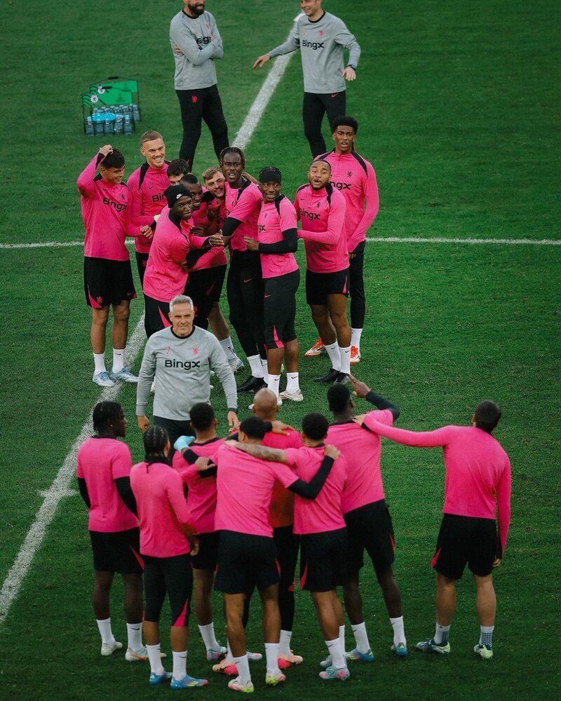 Entrenamiento del Chelsea en Polonia.