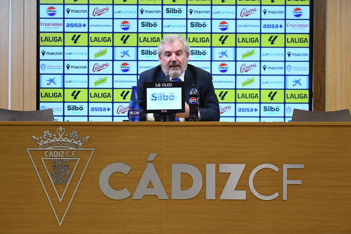 Vizcaíno, en la rueda de prensa.