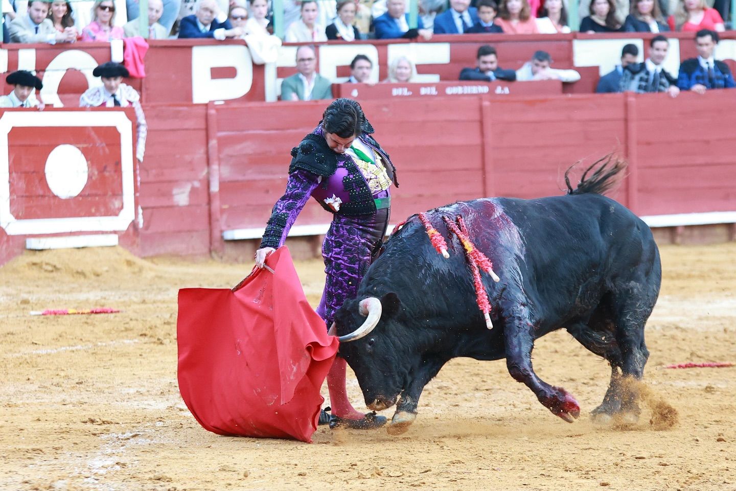Morante de la Puebla durante la lidia que le encumbró en la pasada Feria de Jerez.