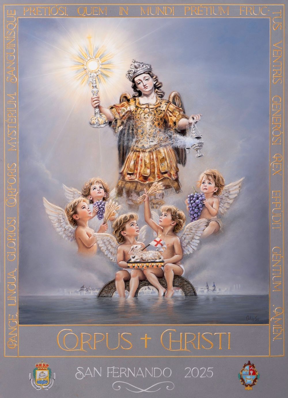 El cartel de las fiestas del Corpus de San Fernando. 