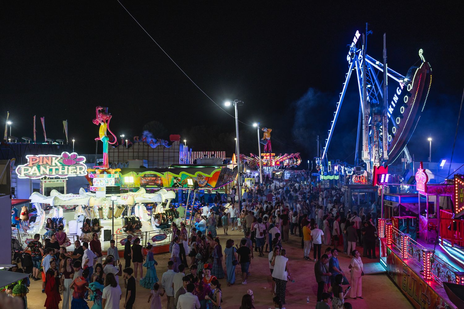Gran éxito en la zona de atracciones.