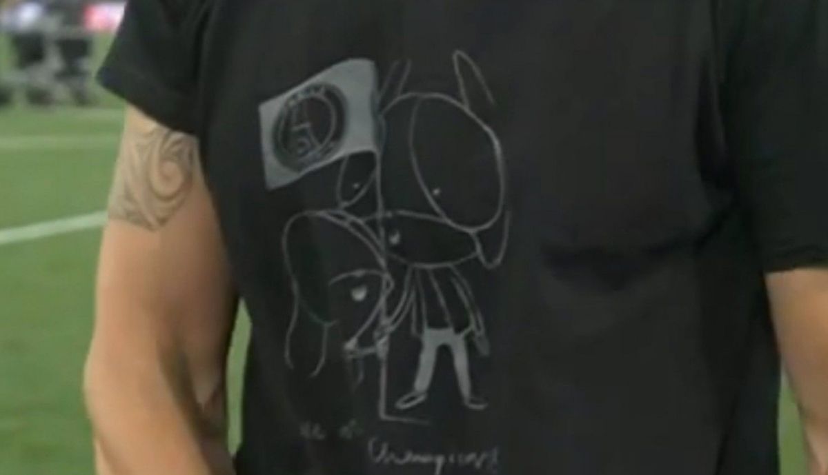 La camiseta, más de cerca.