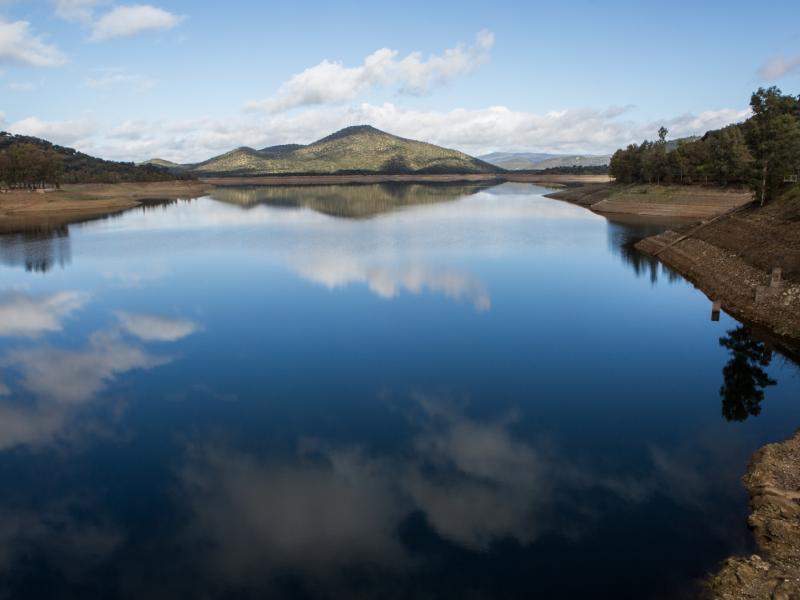 Embalse de Cazalla de la Sierra.
