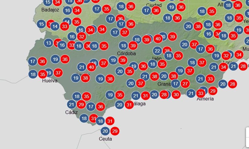 Las predicciones que marca la Aemet para el fin de semana.