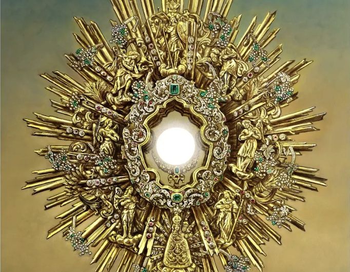 Detalle del cartel elegido para anunciar el ciclo eucarístico en Sevilla.