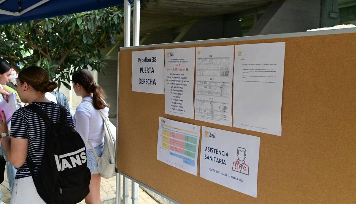 La PAU 2025 de Andalucía, en la sede de la selectividad de la UPO.