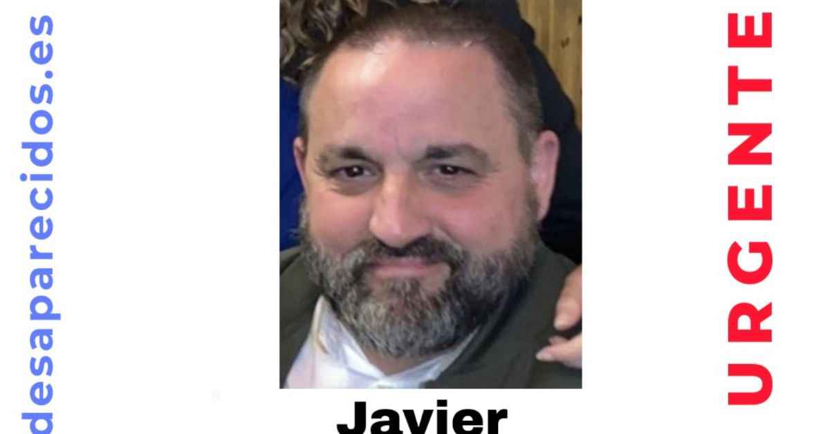 Cartel de búsqueda de Javier, desaparecido en Umbrete.