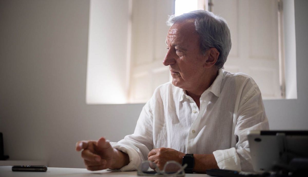 El coach, durante la entrevista en su despacho de Jerez.