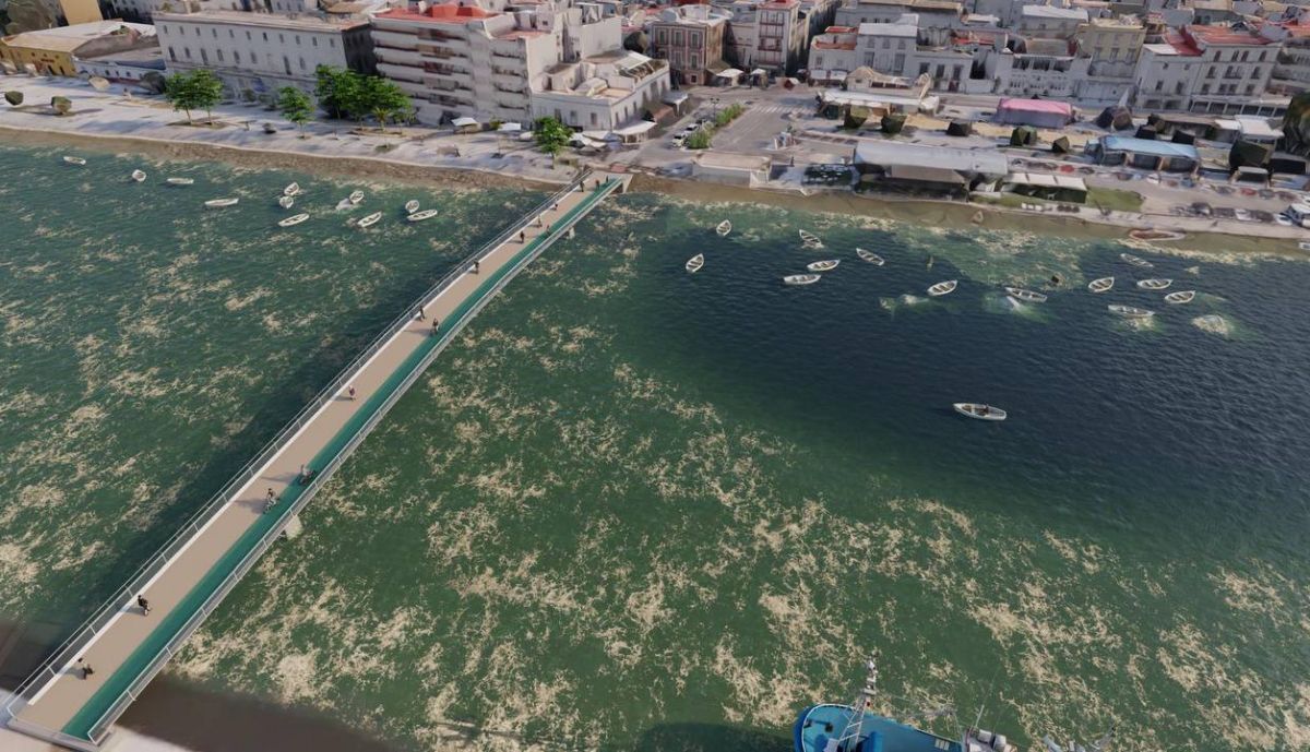 Así será la segunda pasarela que se va a construir en esta zona.