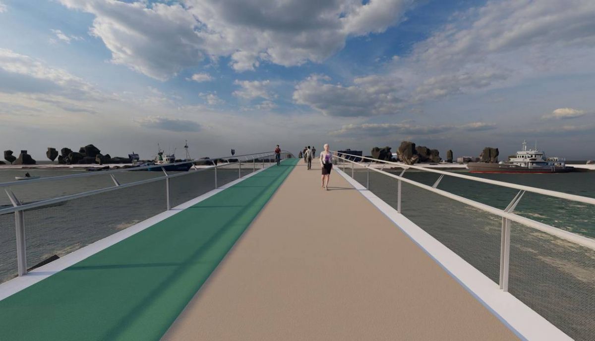 Detalles de la nueva pasarela.