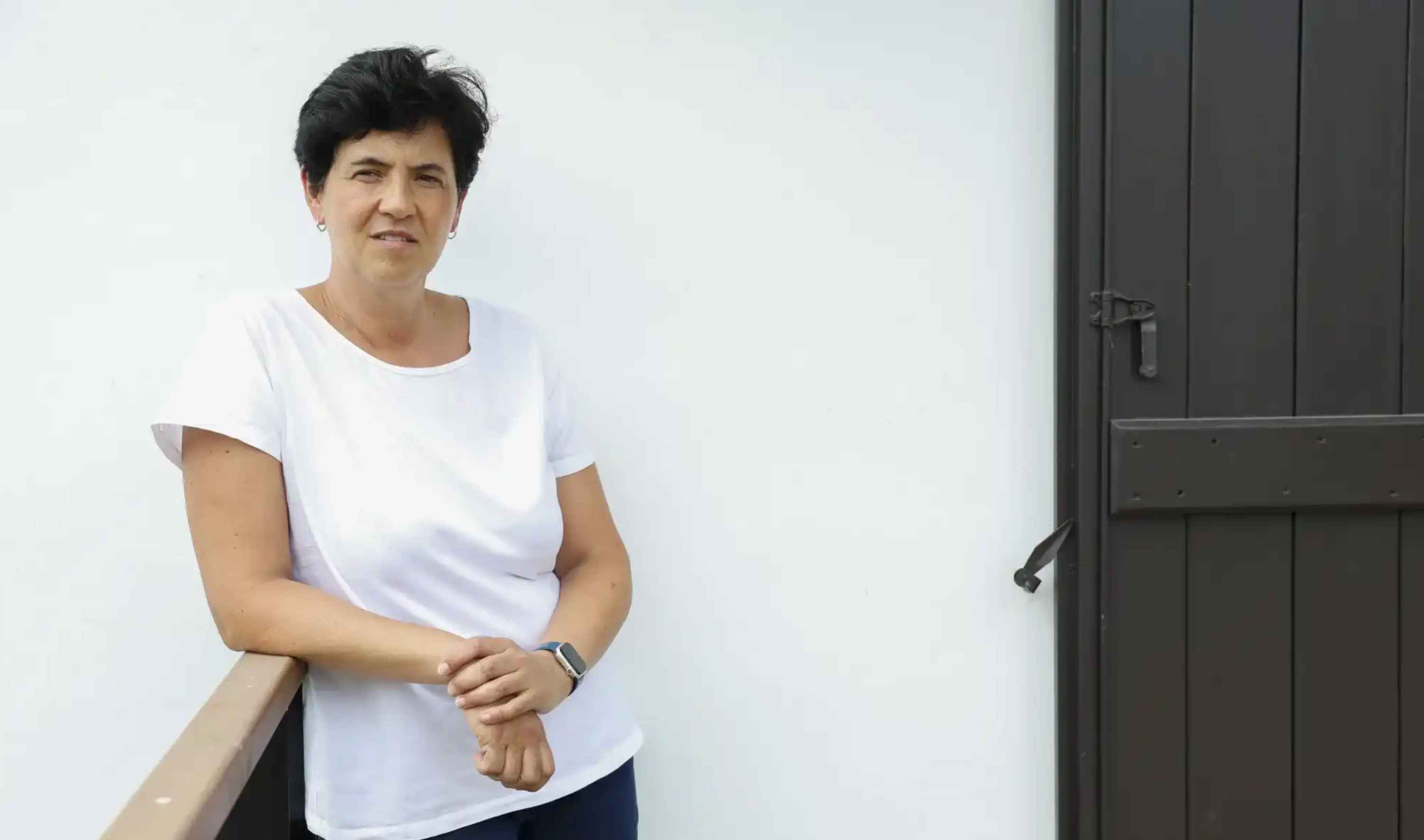 Fátima Román, la auxiliar de clínicna que salvó a un bebé en pleno vuelo.   EFE/JUAN HERRERO