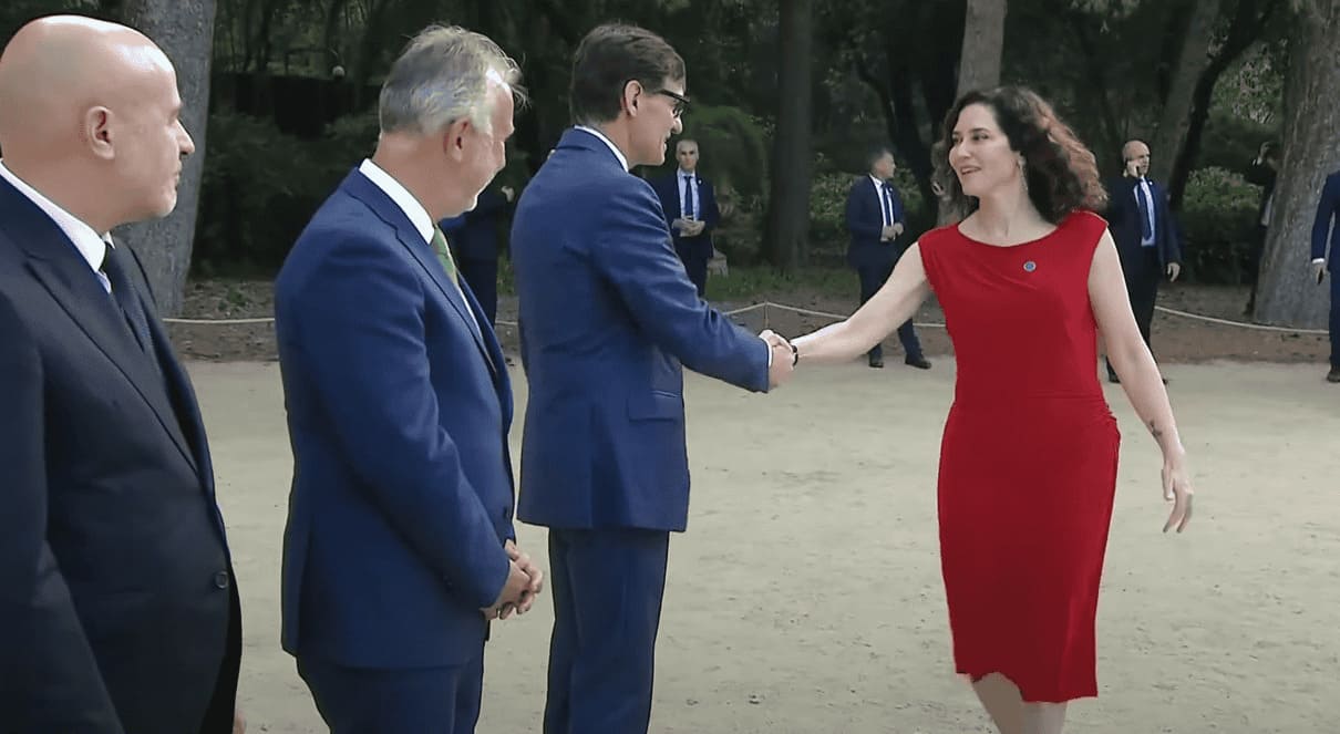 Ayuso, a su llegada a la Conferencia de Presidentes.