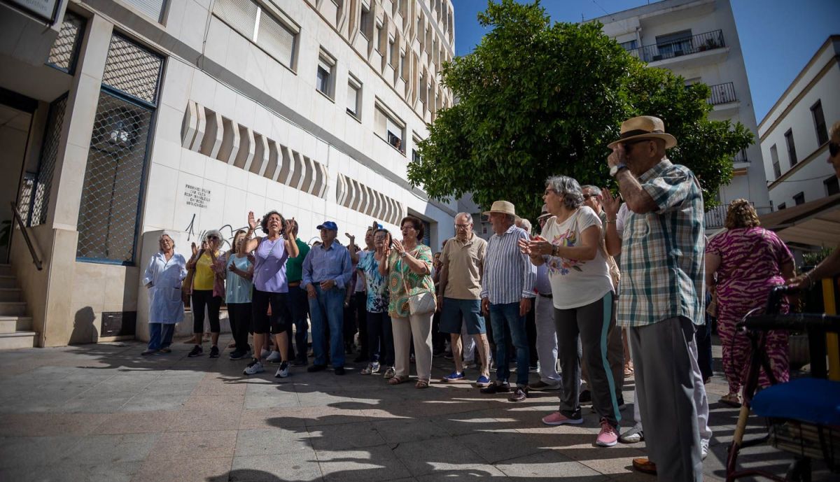 Concentración de mayores en Jerez.