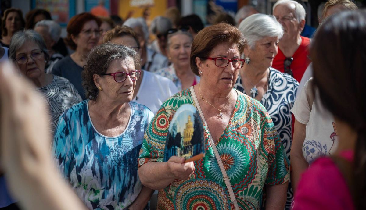 Protesta de mayores en el centro Jerez I - Las Angustias.