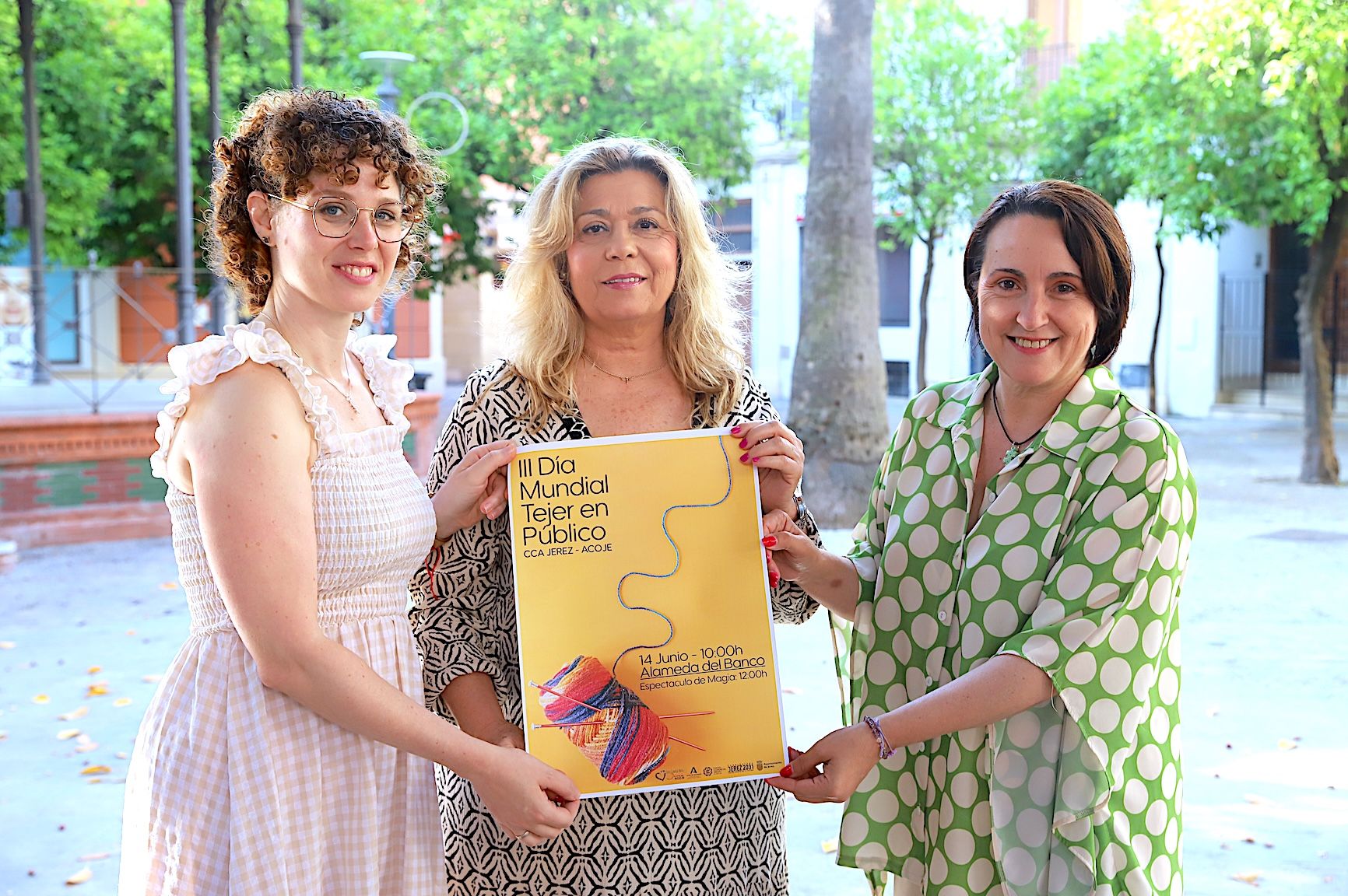 Presentación del cartel de la tercera edición de 'Tejer en Público'.