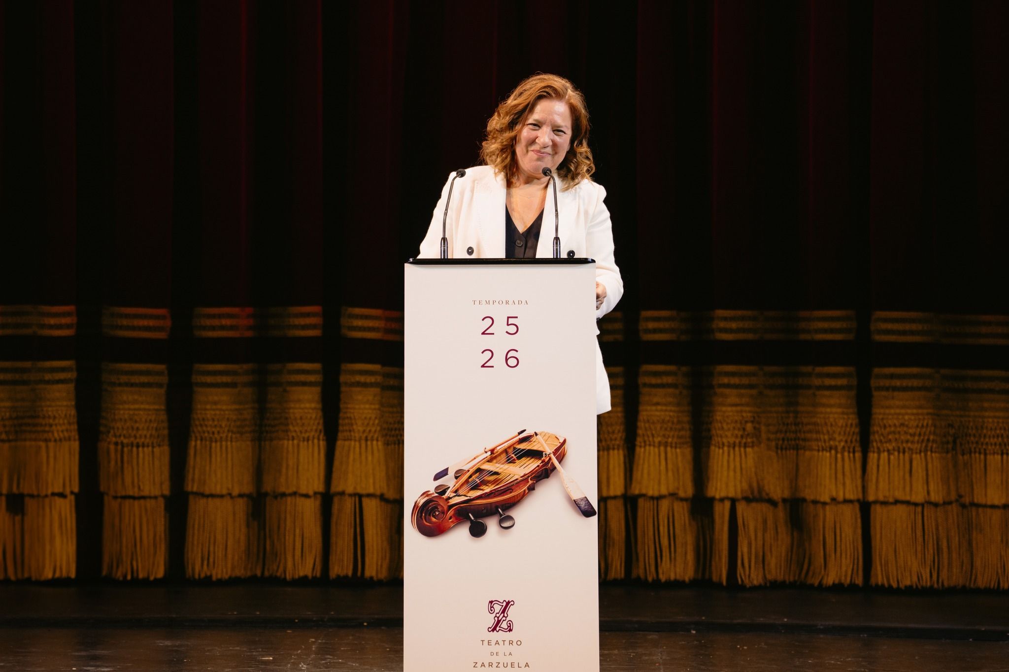 Isamay Benavente, en la presentación de la nueva temporada del Teatro de La Zarzuela en Madrid.