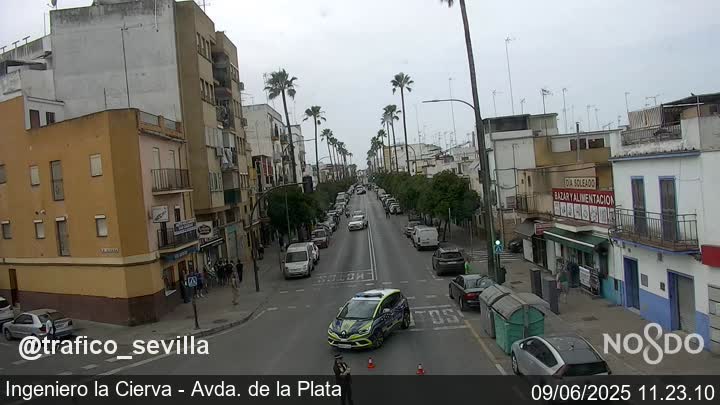 La calle, cortada por Policía Local minutos después.
