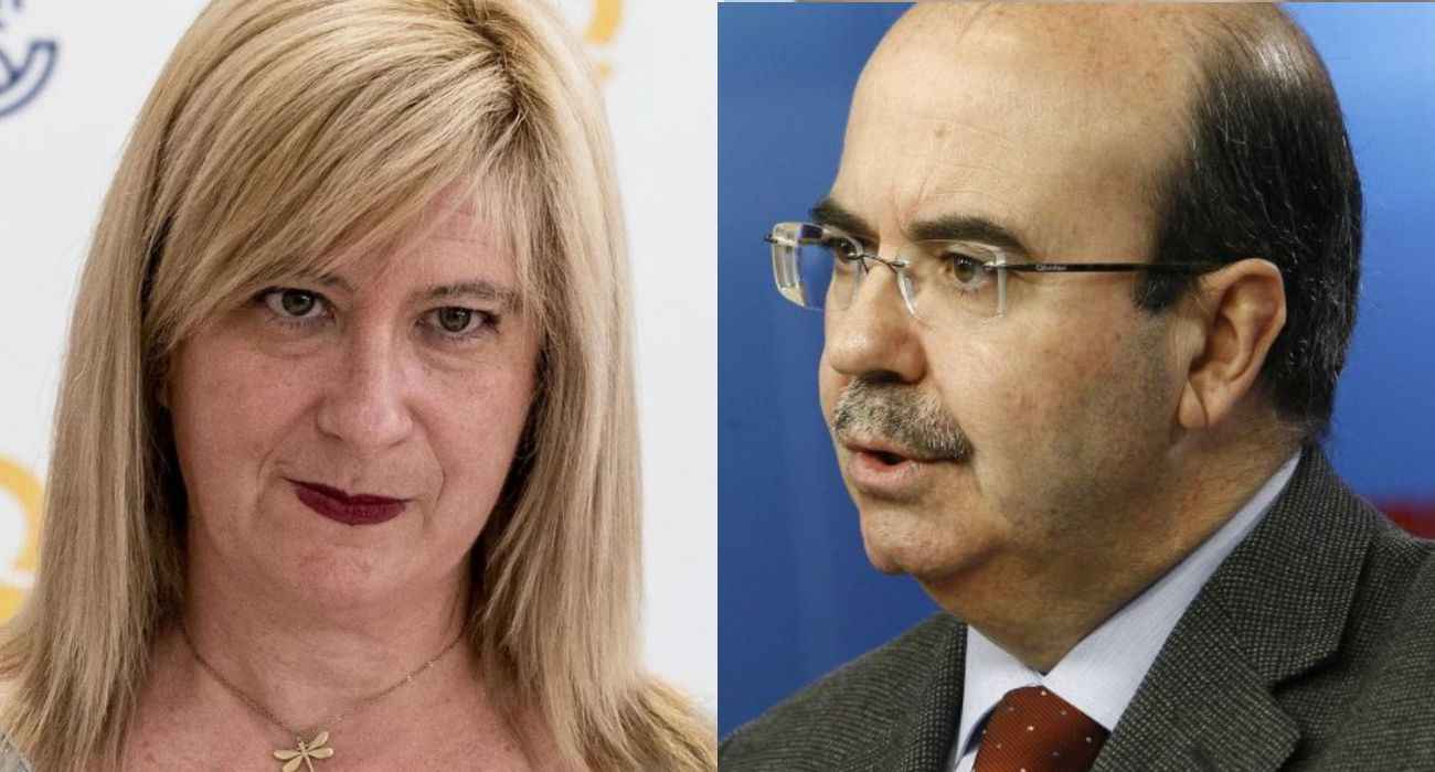 Leire Díaz y Gaspar Zarrías.