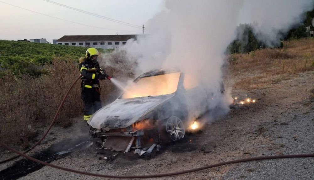 La actuación de los bomberos.