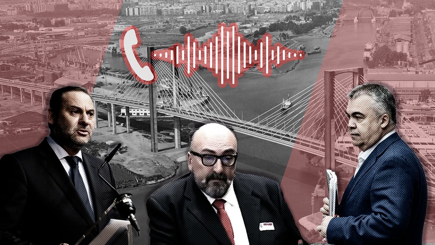 Santos Cerdán, Koldo y Ábalos mediaron en las obras del puente del Centenario de Sevilla.