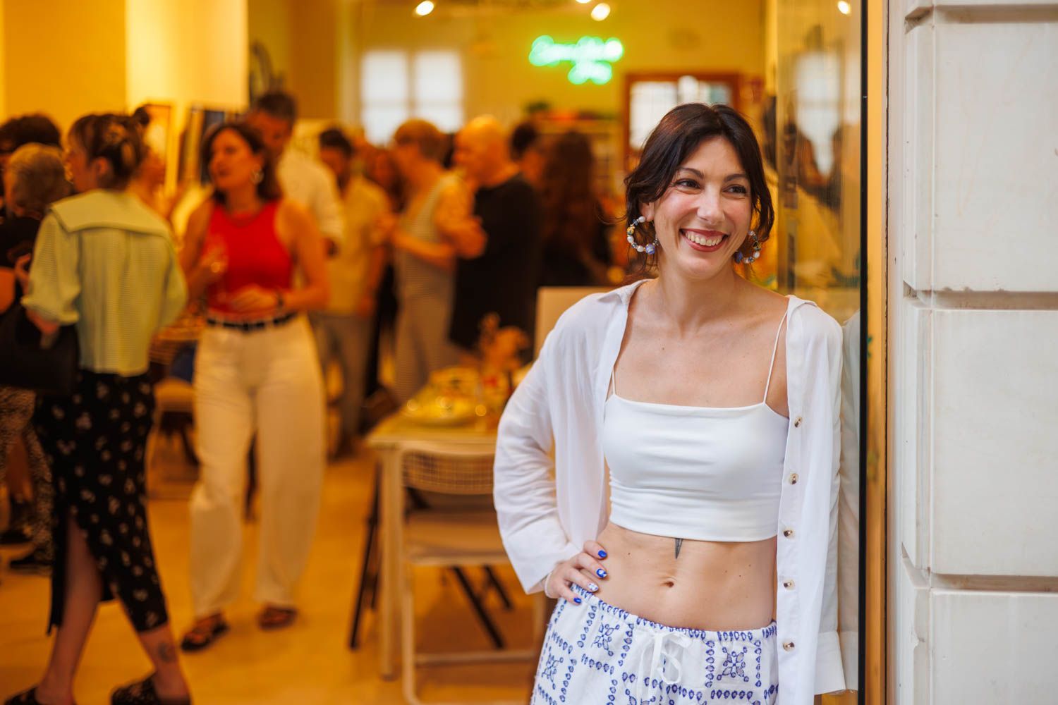 Candela Campuzano, en la sede de su exposición.