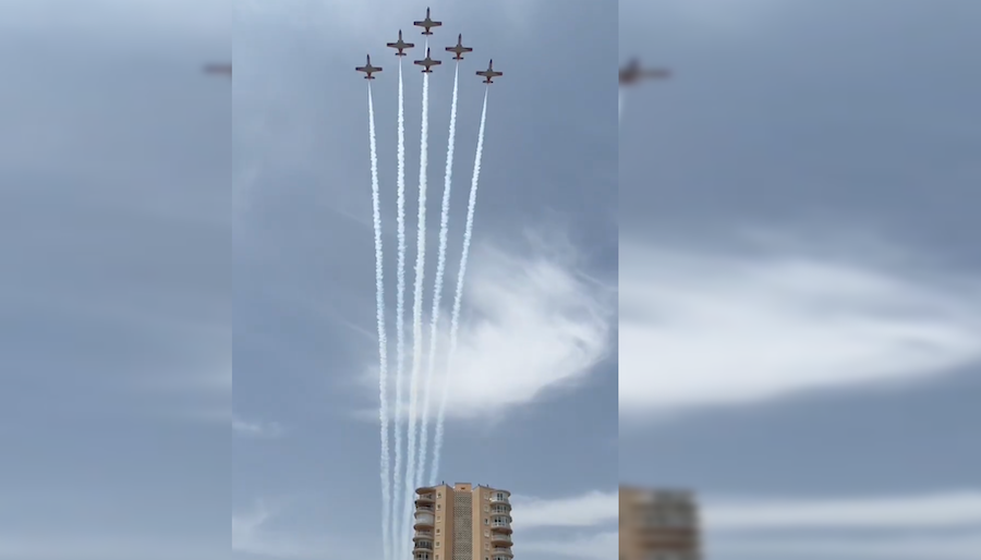 La última exhibición de la Patrulla Águila.