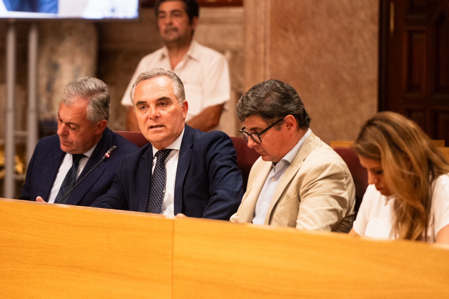 Un pleno del Ayuntamiento de Sevilla.