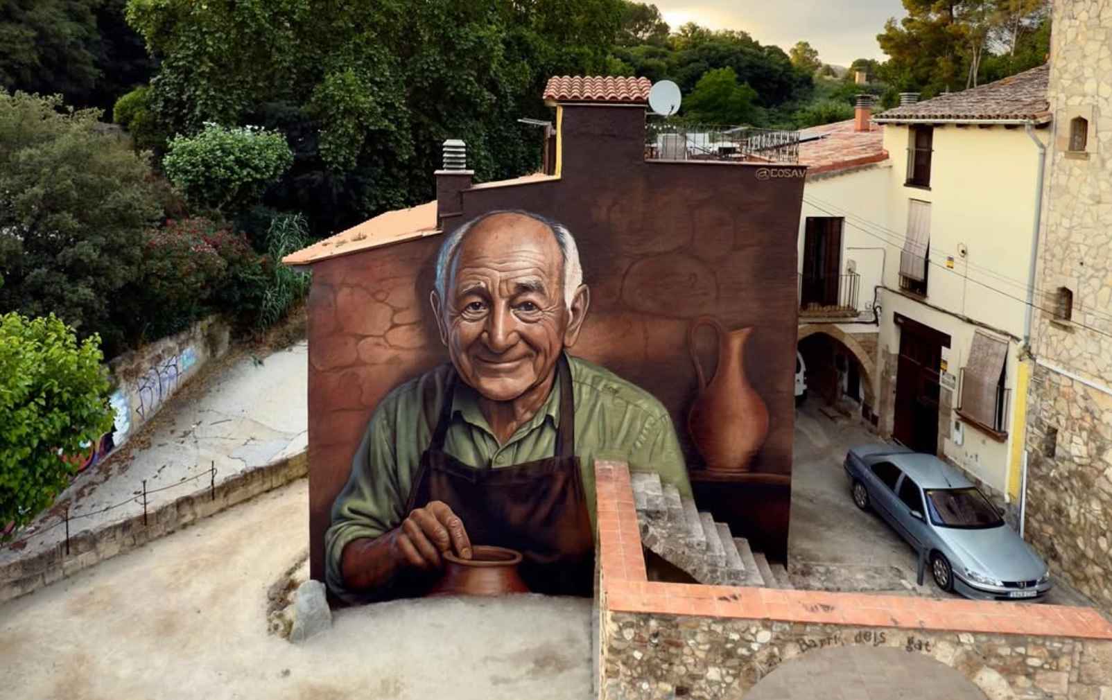 El Alfarero, el impresionante mural al que ha dado vida Cosa.V.