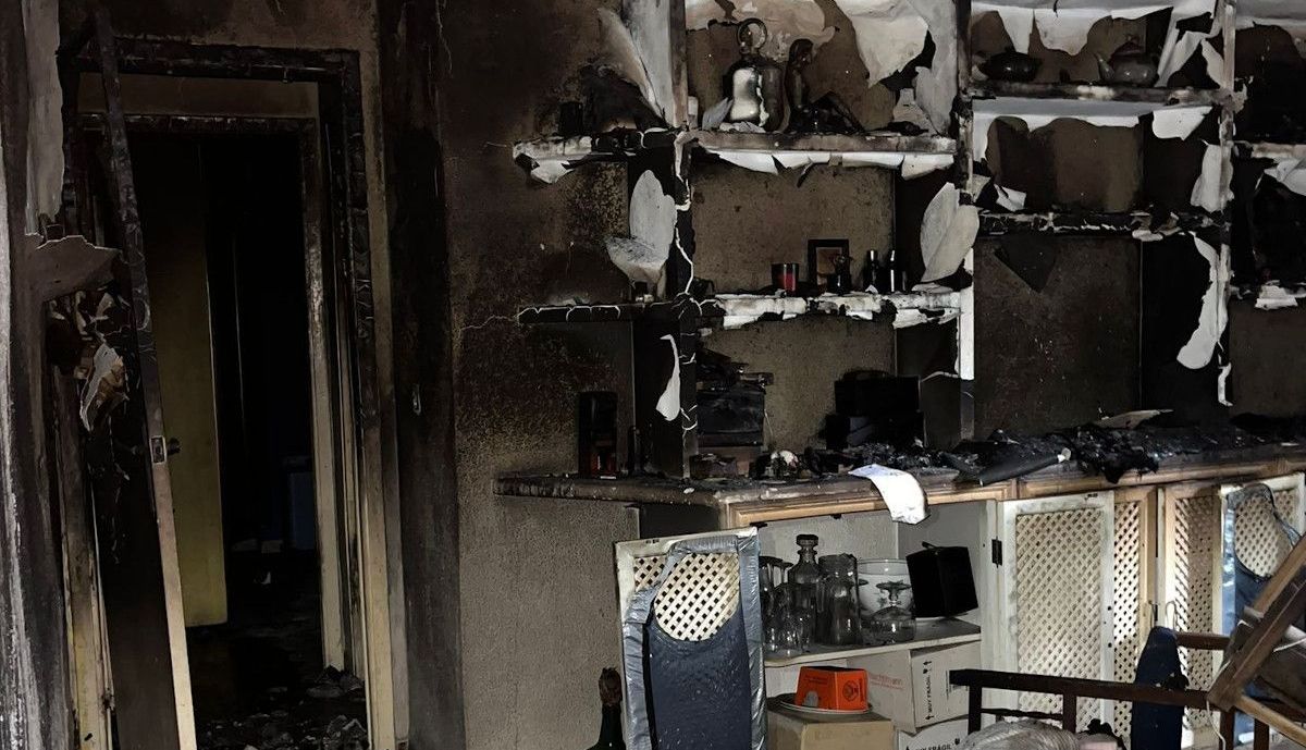 Daños materiales en la vivienda ubicada en Bellavista.