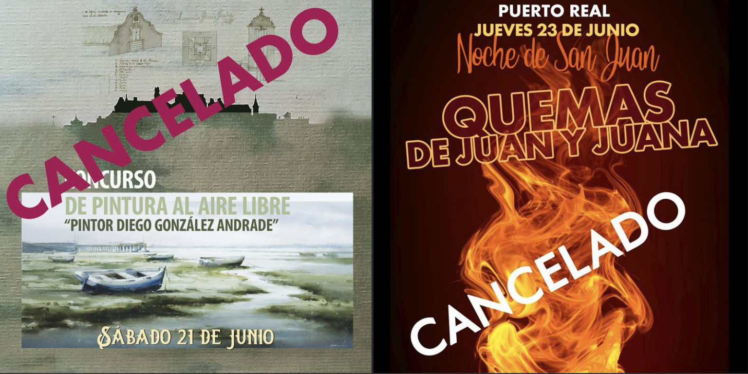 Dos de las actividades canceladas por el Ayuntamiento de Puerto Real. Dos de las actividades canceladas por el Ayuntamiento de Puerto Real.