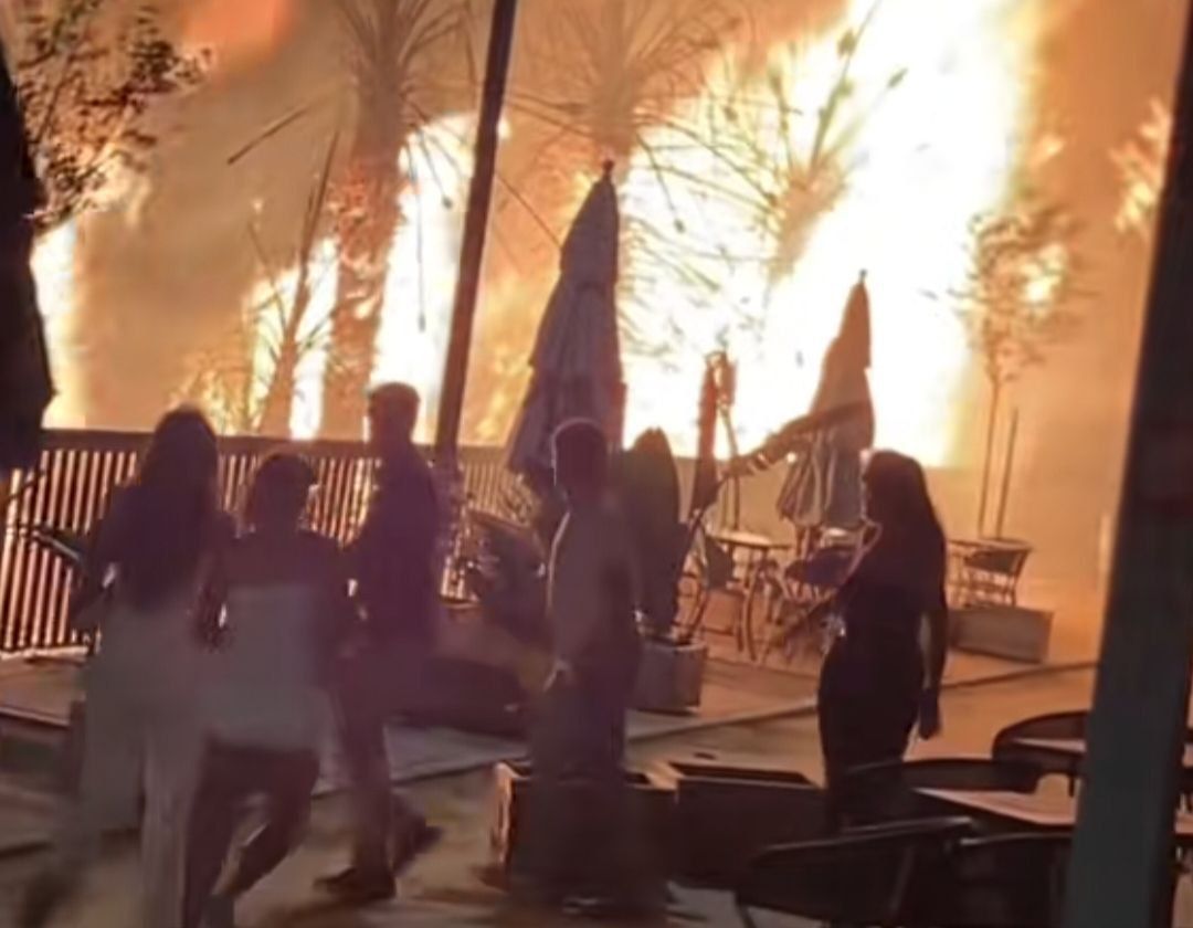 Incendio en el Muelle de Nueva York.
