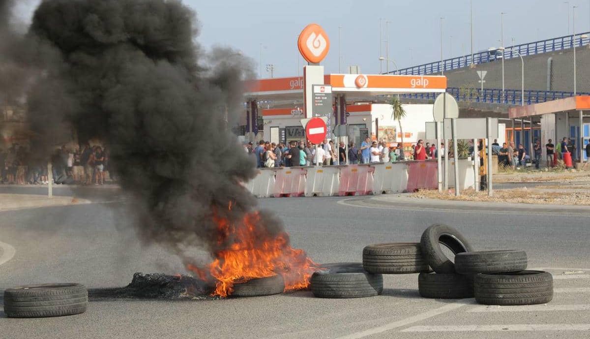 Protestas huelga del metal en Cádiz miércoles 18 junio