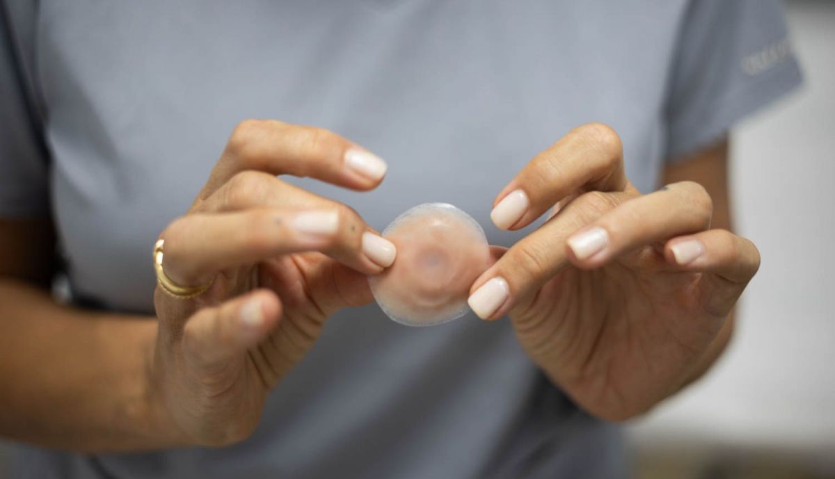 Detalle de la prótesis. 