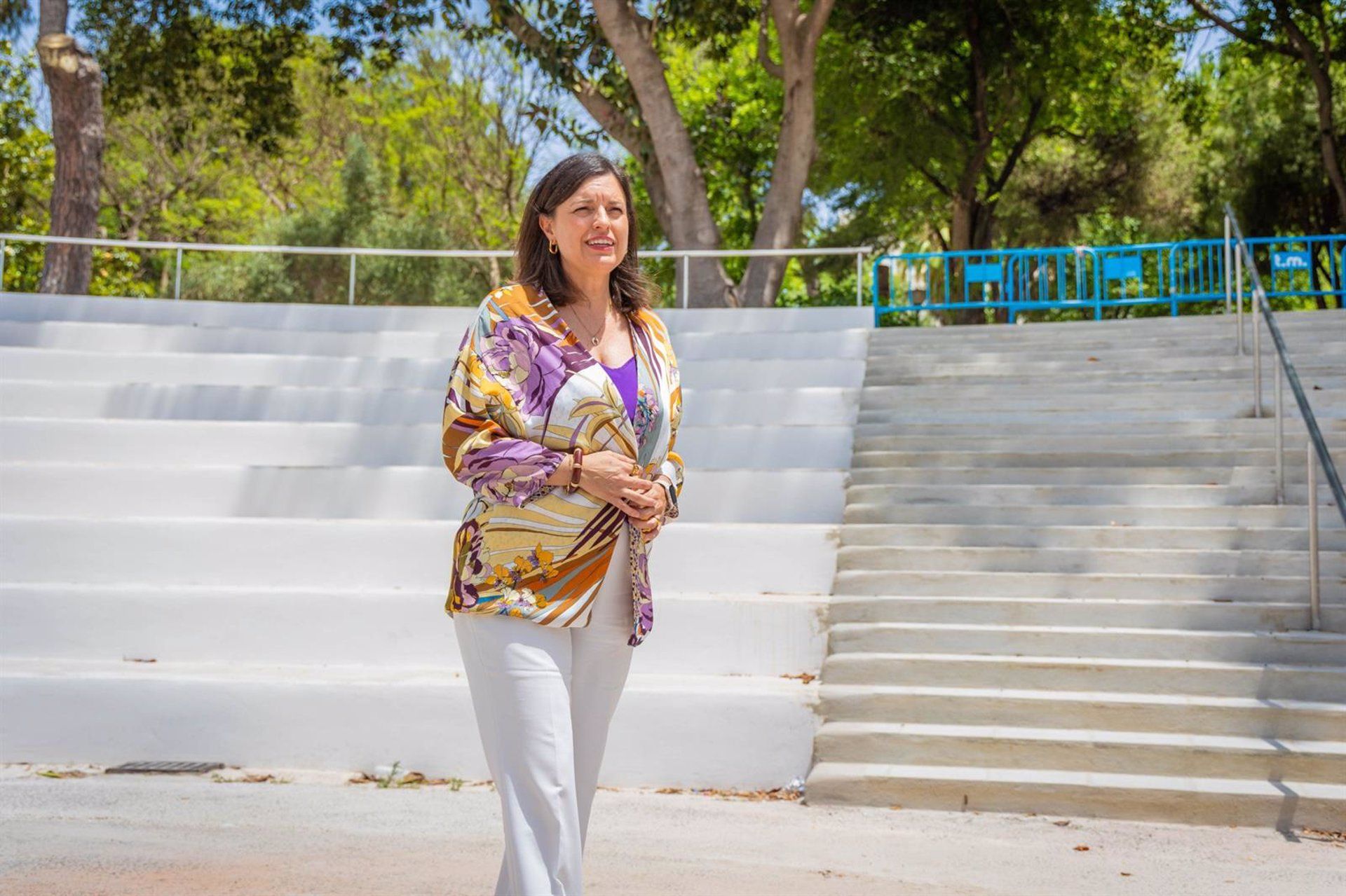 La alcaldesa, Patricia Cavada, en la visita a las instalaciones. La alcaldesa, Patricia Cavada, en la visita a las instalaciones.