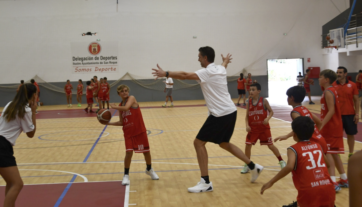 Entrenamiento con Pau Gasol en San Roque.